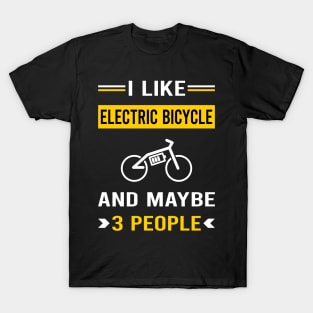 3 People Electric Bicycle E Bike Ebike T-Shirt